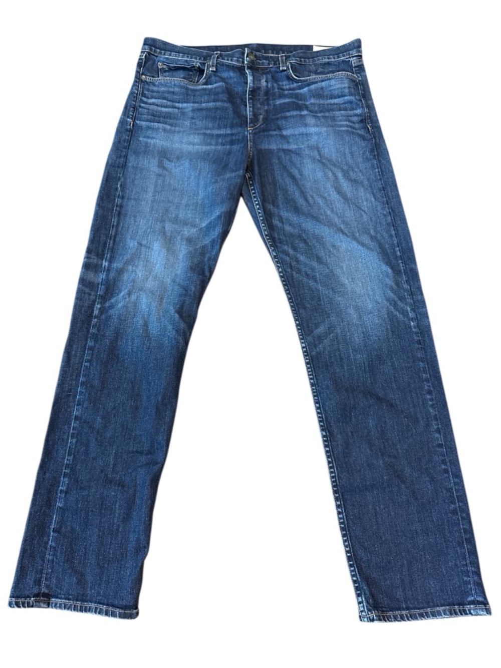 rag & bone Men's Vallejo Boyfriend Jeans in Mid Blue Denim